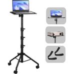 Lastvoice LP-22L Tekerlekli Ayarlanabilir Yüksek Kaliteli Notebook Laptop Standı Sehpası 73-163 cm - 73 - 163 - Siyah