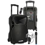 Lastvoice LS-P1912EH Portatif Taşınabilir Headset Mikrofonlu Seyyar Ses Sistemi 12 İNÇ 800 WATT