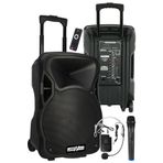 Lastvoice Ls-P1915eh Portatif Taşınabilir Headset Mikrofonlu Seyyar Ses Sistemi 15 İnç 1200 Watt