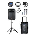 Lastvoice Ls-p2915 15" 850 W Portatif Taşınabilir Mikrofonlu Şarjlı Ses Sistemi Hoparlör