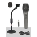 Lastvoice Lv-45ST Masa Tipi Ayaklı Standlı Kablolu EL Mikrofon (Stand Kablo Tutacak Aparat)