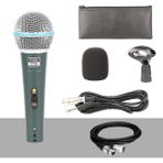 Lastvoice Lv-680 Profesyonel Dinamik EL Mikrofonu (Çift kablo Sünger Çanta Tutacak) - Siyah - Paket-1
