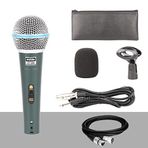 Lastvoice Lv-680 Profesyonel Dinamik EL Mikrofonu (Çift kablo Sünger Çanta Tutacak)