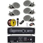 Lastvoice Maxx Paket-2 Tavan Hoparlörü ve 3 Bölgeli Amfi Ses Sistemi Paketi (Full Set)