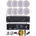 Lastvoice Maxx Paket-4 Tavan Hoparlörü ve 6 Bölgeli Anfi Ses Sistemi Paketi (Full Set)