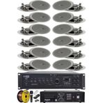 Lastvoice Maxx Paket-6 Tavan Hoparlörü ve 6 Bölgeli Amfi Ses Sistemi Paketi (Full Set)