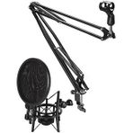 Lastvoice Nb40 Masa Mikrofon Standı (Sehpa) + Sh-101 Pop Filtre Shock Mount Set