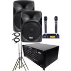 Lastvoice School Paket-1 Okul Tören Ses Sistemi Full Set (Hoparlör Amfi Mikrofon Stand)