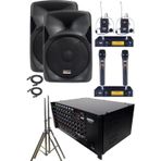 Lastvoice School Paket-2 Okul Tören Ses Sistemi Full Set (Hoparlör Amfi Mikrofon Stand)