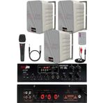 Lastvoice Soft Paket-2 Hoparlör Amfi Mikrofon Mağaza Ses Sistemi Seti