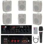 Lastvoice Soft Paket-4 Hoparlör Anfi Mikrofon Mağaza Ses Sistemi - Siyah