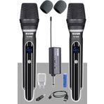 Lastvoice TX-102EE El Tipi Telsiz Kablosuz Şarjlı Çift Mikrofon Seti