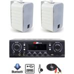 Lastvoice Wall Small Paket-1 Hoparlör ve Anfi Ses Sistemi Seti (1 ANFİ + 2 HOPARLÖR) - Beyaz