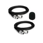 Lastvoice Xlr To Xlr Stereo 3 Metre Mikrofon Kablosu 2Lı Set Sunger Hediye (Mc2103x)
