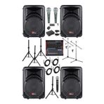 LastvoiceLastvoice Ample Classy-Paket-4 Aktif hoparlör ve Mixer Full Ses Sistemi Seti