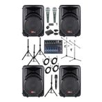 LastvoiceLastvoice Ample Surface-Paket-4 Aktif hoparlör ve Mixer Full Ses Sistemi Seti