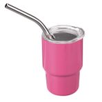 lasuroa Sevimli likör bardağı seti, 88,7 ml, yalıtımlı mini bardak, pipetli ve kapaklı, taşınabilir, bar likör bardakları, kokteyller, kahve için, eğlenceli hediye, seyahat, parti aksesuarı (gül
