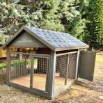 Latanwood Boxy Ahşap Köpek Kulübesi - Uzun Kenar: 300 Kısa Kenar: 150 Yükseklik: 160