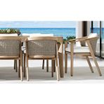 Latanwood Haven Ahşap Bahçe Masası Kahverengi