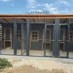 Latanwood Malta Ahşap Köpek Kulübesi - Uzun Kenar: 400 Kısa Kenar: 250 Yükseklik: 220