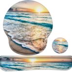 LATEEFAH Klavye Bilek Desteği ve Fare Altlığı Bilek Desteği, Ergonomik Fare Altlığı, Oyun ve Ofis için Hafıza Köpük Mouse Pad, Ağrı Giderici Mouse Pad ve Bilek Desteği Seti