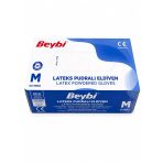 Lateks Pudralı Medium Muayene Eldiveni 100'Lü