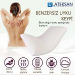 Lateksan Doğal Lateks Yastık 40 x 60 x 14 - Pudra - 42 x 66 cm