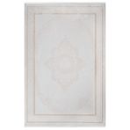 Latonya Krem Oryantal Modern Geometrik Etnik Desenli Boho Makinada Yıkanabilir Hafif Hav Toz Vermez Leke Tutmaz Kaymaz Taban Dijital Makine Baskı Halı Oturma Odası Salon Yolluk Koridor Mutfak Halısı
