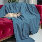 Latuda Concept Kaymaz Koltuk Örtüsü Çift Taraflı Mikrofiber Şönil 175x215 cm Petrol – Kedi Köpek ve Çocuk Dostu - 175 x 215 cm