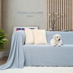 Latuda Concept Kaymaz Koltuk Örtüsü Çift Taraflı Mikrofiber Şönil 175X350 cm XLARGE- Bulut – Kedi Köpek ve Çocuk Dostu - 175 x 350 cm