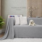 Latuda Concept Kaymaz Koltuk Örtüsü Çift Taraflı Mikrofiber Şönil 175X350 cm XLARGE- Kurşun – Kedi Köpek ve Çocuk Dostu - 175 x 350 cm - Gri