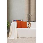 Latuda Concept Koltuk Örtüsü | Çekyat Örtüsü | Koltuk Şalı 175x300 Mikrofiber Şönil Çift Taraflı Kaymaz | Ekru