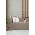 Latuda Concept Koltuk Örtüsü | Çekyat Örtüsü | Koltuk Şalı 175x300 Mikrofiber Şönil Çift Taraflı Kaymaz | Kapuçino