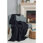 Latuda Concept Mikrofiber Şönil Tek kişilik Koltuk Örtüsü Berjer Çift Taraflı 110x175 cm ( 2Adet ) Antrasit