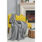 Latuda Concept Mikrofiber Şönil Tek kişilik Koltuk Örtüsü Berjer Çift Taraflı 110x175 cm ( 2Adet ) Kurşun