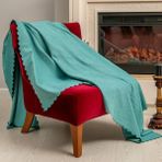 Latuda Concept Tekli Koltuk Örtüsü 110x175 (2 Adet) Berjer Çift Taraflı Kaymaz Şönil , Su Yeşili - 110 x 175 cm
