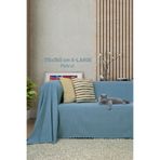 Latuda Home Kaymaz Koltuk Örtüsü Çift Taraflı Mikrofiber Şönil 175x350 cm XL- Petrol – Kedi Köpek ve Çocuk Dostu