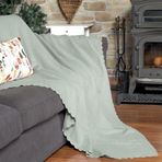 Latuda Home Mikrofiber Şönil Fitilli Minimalist Koltuk Örtüsü - 175x215 cm, Çift Taraflı, Kaymaz, Terletmez, A.Gri