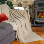 Latuda Home Premium Koltuk Örtüsü 110x175 cm (2 Adet) Berjer Gramajlı Jakarlı Şönil Bej | Kanepe Örtüsü | Kaymaz