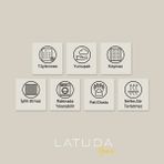 Latuda Home Premium Koltuk Örtüsü 175x300 LARGE Gramajlı Jakarlı Şönil Gül Kurusu | Kanepe Örtüsü | Kaymaz - 175 x 300 cm