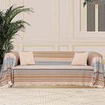 Latuda Home Softmicro Missoni Zikzak Desenli 180x300 Cm Koltuk Örtüsü Şalı, Kanepe Örtüsü, Tv Battaniyesi Çok Renkli