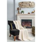 Latuda Home Tek Kişilik Koltuk Örtüsü Berjer Örtüsü Koltuk Şalı 2 Adet 110x175 cm Ekru