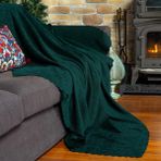 Latuda Home Zenit Koltuk Örtüsü 110x175 (2 Adet) Berjer Dekoratif Jakarlı Şönil | Kanepe Örtüsü | Kaymaz , Zümrüt - 110 x 175 cm