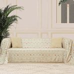 Latuda Softmicro Etnik Desenli Boho 180X220 cm Koltuk Örtüsü Şalı, Kanepe Örtüsü, Tv Battaniyesi Camel - 180 x 220 cm