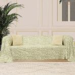 Latuda Softmicro İskandinav Desenli Boho 180 x 220 cm Koltuk, Kanepe Örtüsü Şalı Yeşil
