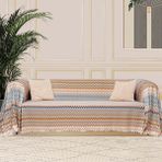 Latuda Softmicro Zikzak Desenli 180X220 cm Koltuk Örtüsü Şalı, Kanepe Örtüsü, Tv Battaniyesi Çok Renkli - 180 x 220 cm