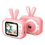 Lauder Kamera Çocuk Mini Oyuncak Dslr Fotoğraf Makinesi (Yurt Dışından) - Açık Pembe