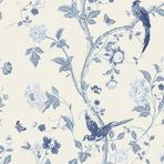 Laura Ashley Yaz Sarayı Kraliyet Mavisi Duvar Kağıdı