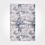 Laura Gri Soyut Bambu Modern Geometrik Etnik Desenli Boho Makinada Yıkanabilir Hafif Hav Toz Vermez Leke Tutmaz Kaymaz Taban Dijital Makine Baskı Halı Oturma Odası Salon Yolluk Koridor Mutfak Halısı
