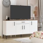 Laura Konsol, Tv Sehpası, Tv Ünitesi, Kahve Köşesi, Banyo Dolabı, Çok Amaçlı Dolap Beyaz - Kemençe